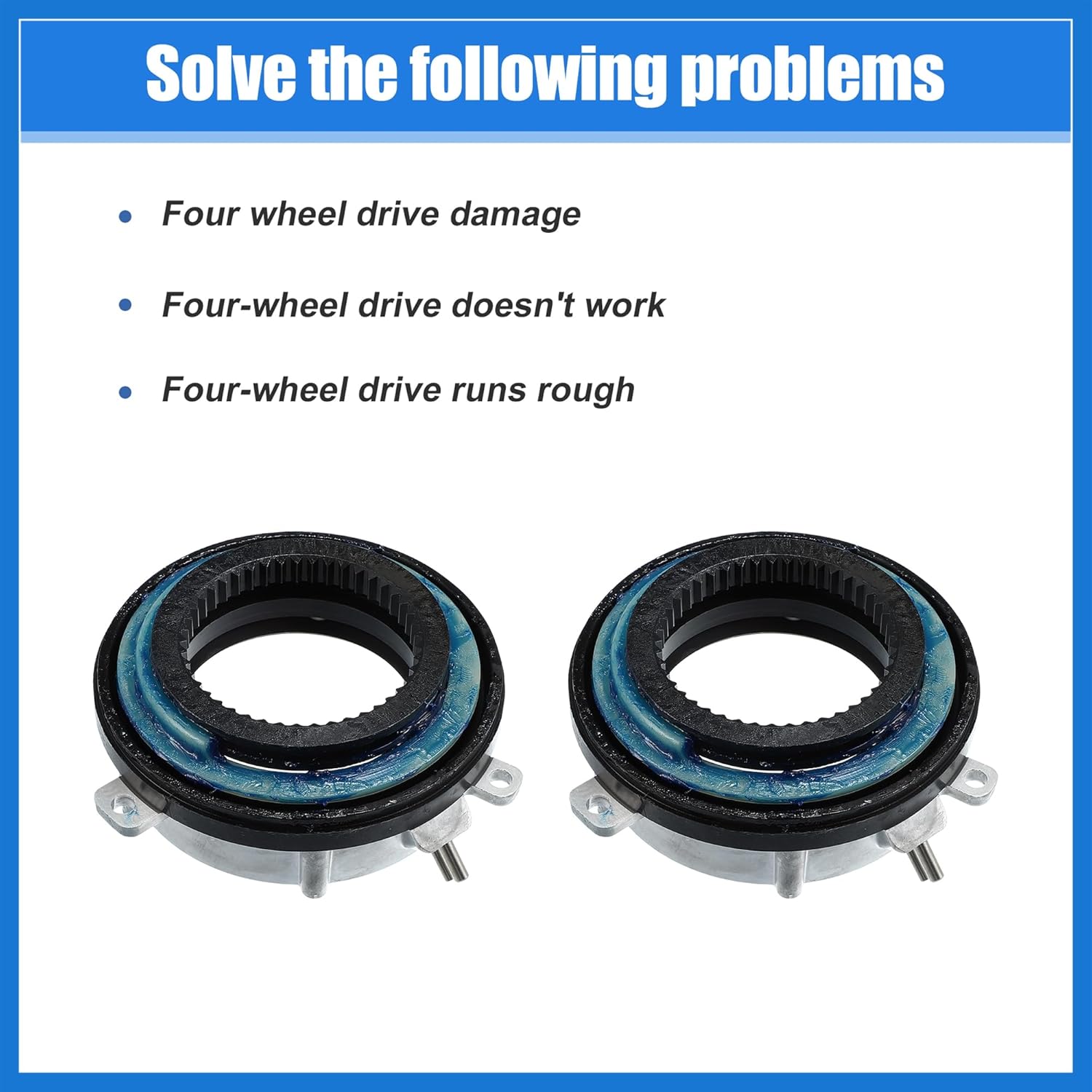 2Pcs Front 4x4 4WD Locking Hub Actuator for Ford F150 4WD 2004-2016 for Ford Expedition 4WD 2003-2015 7L1Z3C247A 4WD Hub Auto Locking Actuator Auto Accessories