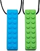 Tilcare Chew Chew Sensory Necklace – Best for Kids or Adults that Like Biting or Have Autism – Perfectly Textured Silicone Chewy Toys - Chewing Pendant for Boys & Girls - Chew Necklaces