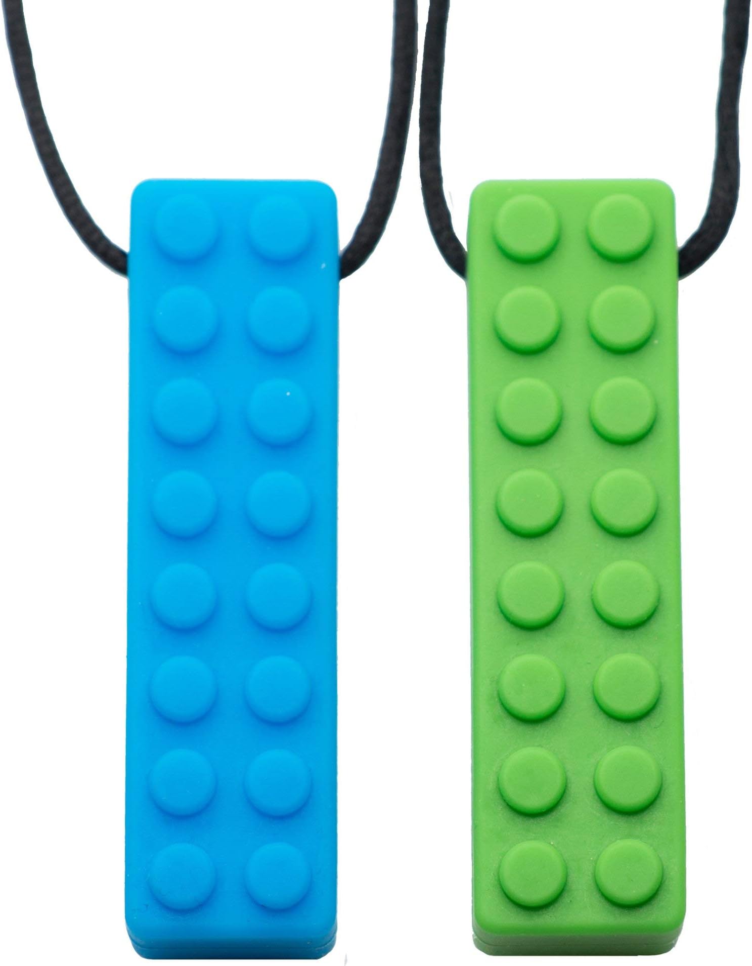 Tilcare Chew Chew Sensory Necklace – Best for Kids or Adults That Like Biting or Have Autism – Perfectly Textured Silicone Chewy Toys - Chewing Pendant for Boys & Girls - Chew Necklaces