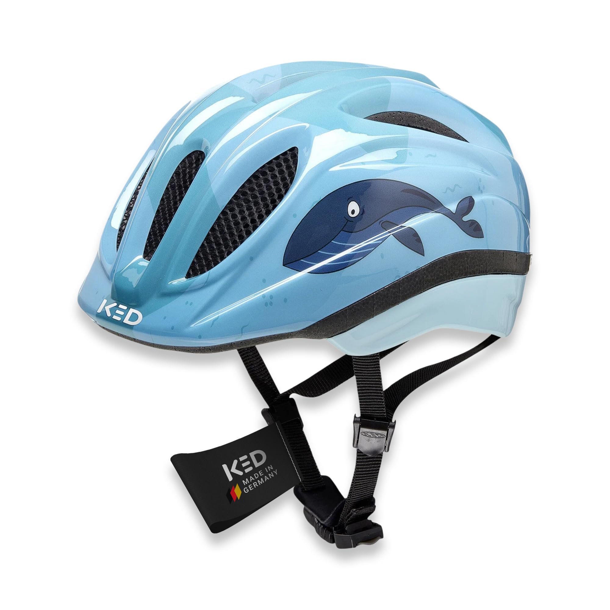 KED Meggy II Trend Fahrradhelm Für Kinder – Made In Germany, LED Rücklicht, MaxShell Technologie Und Präzise Größenverstellung