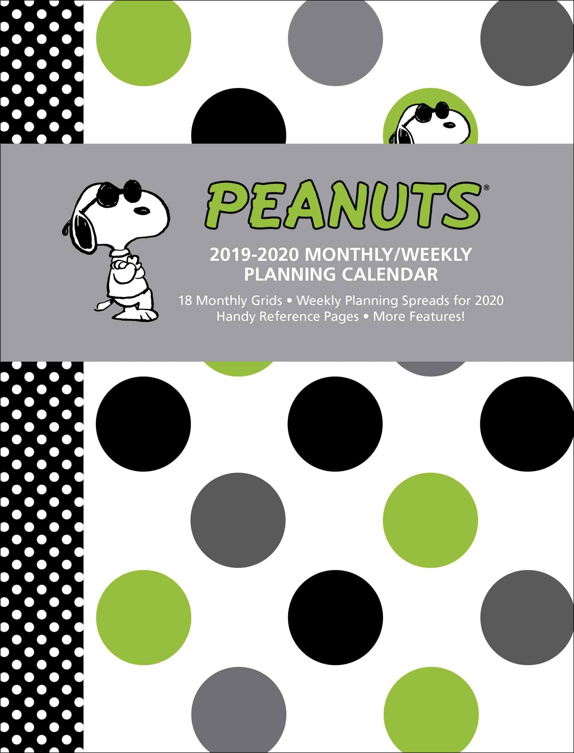 Peanuts 2019-2020 Monthly/Weekly Planning Calendar