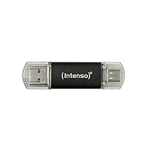 Intenso Twist Line 256 GB, Dual USB 3.2 Gen 1×1, USB-C e USB-A, 70MB, s, antracite