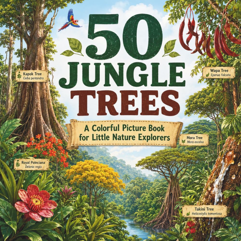 50 Jungle Trees: A Colorful Picture Book for Little Nature Explorers (The 50 Things Kids Should Know Series)