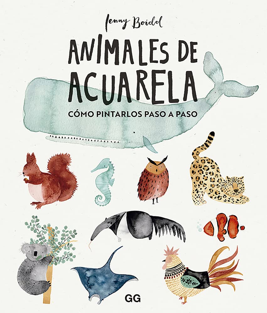 Animales de acuarela: Cómo dibujarlos paso a paso (DISE?O GRAFICO)