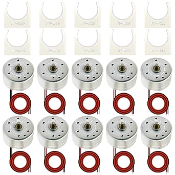 محرك كهربائي صغير 10PCS DC 3V لألعاب DIY مولد توربينات الرياح مع دعامة 10PCS
