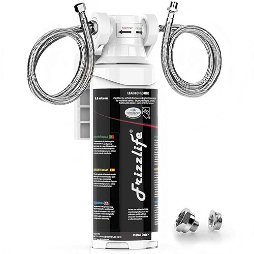 Miniatura 1 de Frizzlife Sistema de filtro de agua para debajo del fregadero NSFANSI 53 y 42 certificado de alta capacidad de conexión directa debajo del mostrador
