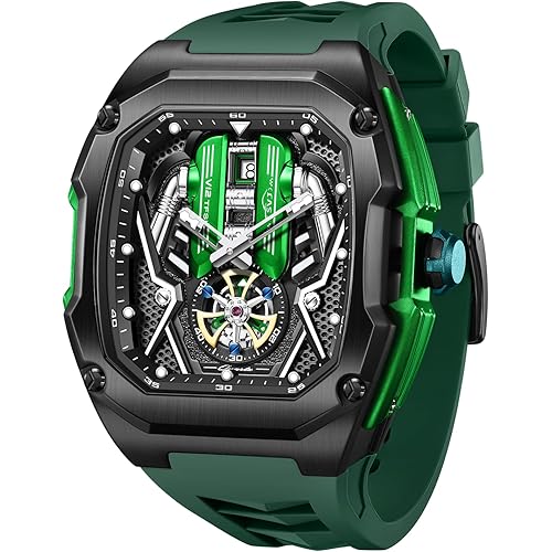 Mens Watches, Wrist Watches Luminous Design, Big Face Fashion Quartz Black Watch 30ATM, Casual Watch for Men Unique Gifts for Men