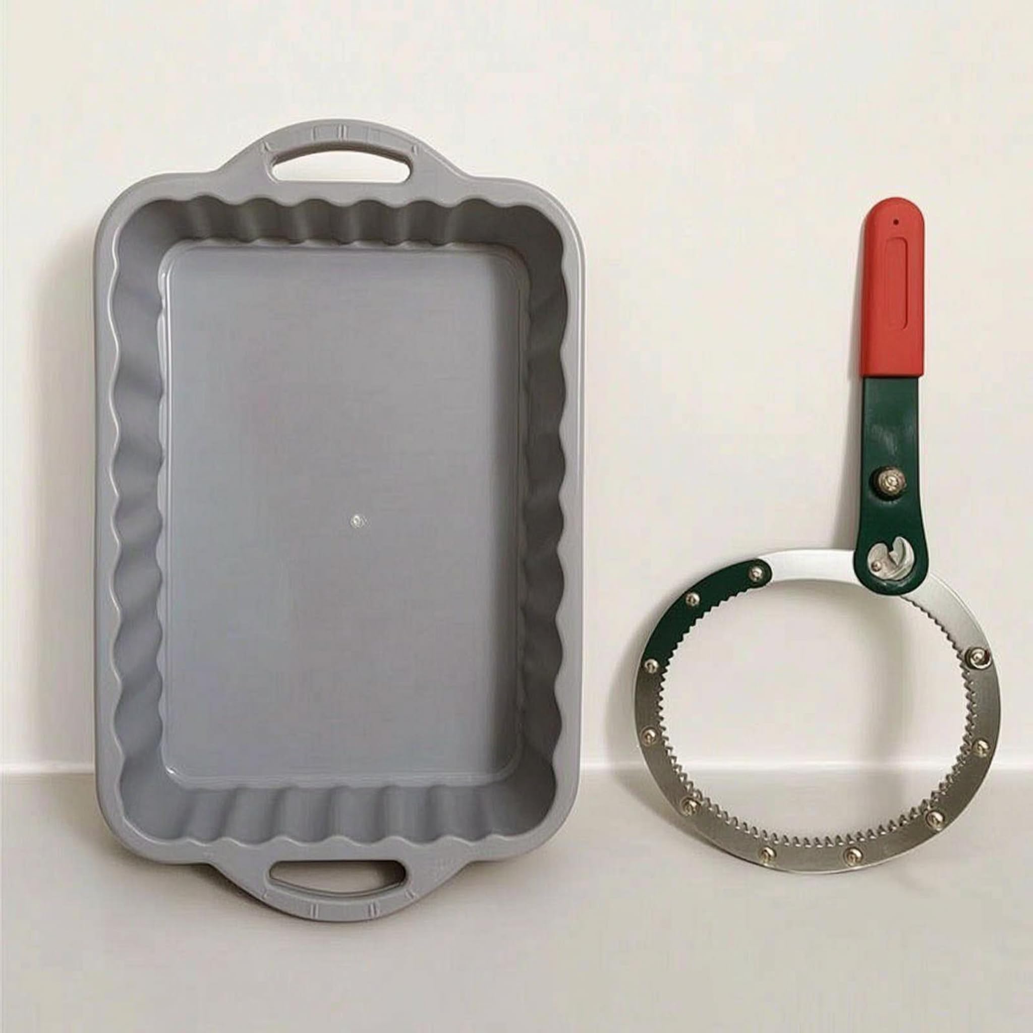 Vaschetta di Raccolta Olio Rettangolare con Maniglie, Ampia capacità, Ideale per La Manutenzione di Auto, Camion E, Adatta per Garage E Officine.