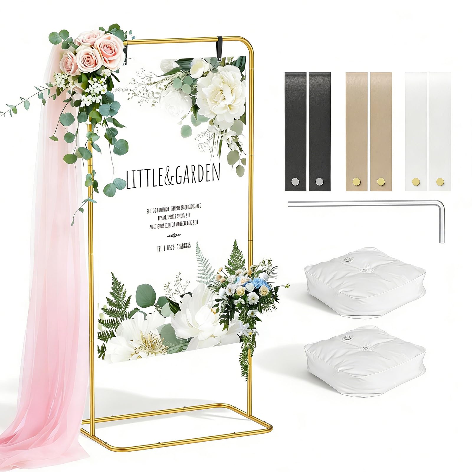 Fushabana Wedding Welcome Sign Stand 172x50x80cm
