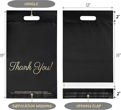 Miniatura 30 de Bolsas esmeriladas para camisetas de 10 x 13, 100 bolsas de envío para ropa, bolsas de agradecimiento, bolsas de paquete, bolsas para pequeñas