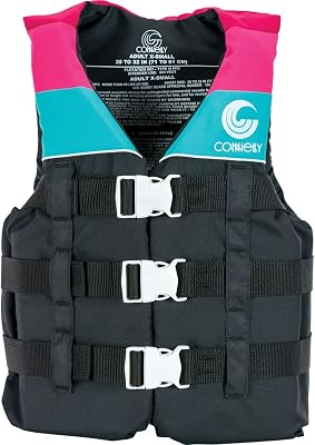 Connelly Junior Retro Nylon Life Vest - Black/Pink