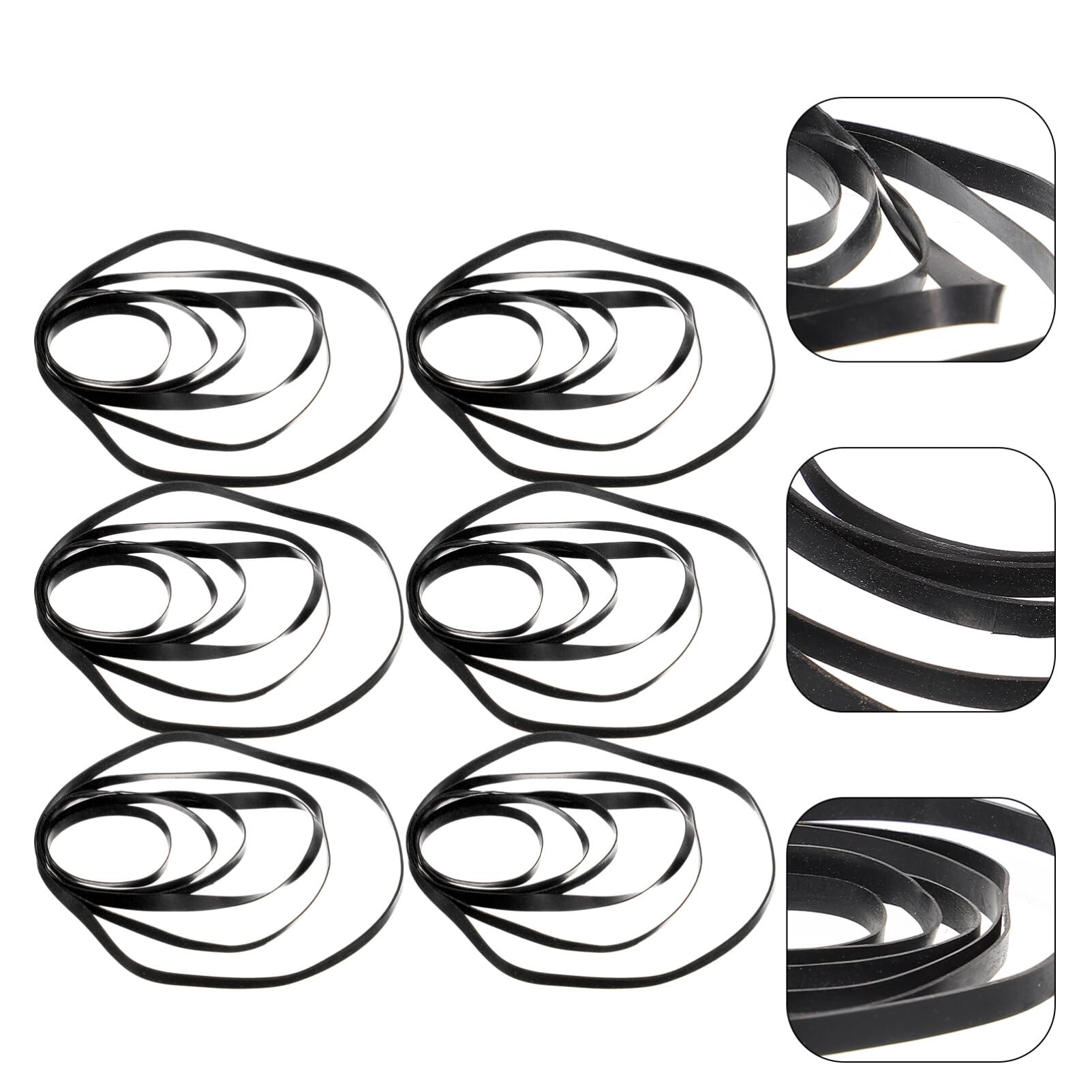 HEMOTON 50pezzi Cinghie Per Registratori e Lettori Cd Da Cinture Per Riparazione Cassetta e Dispositivi Dvd Materiale Resistente e Durevole Compatibili Con Deck Cassette e Video