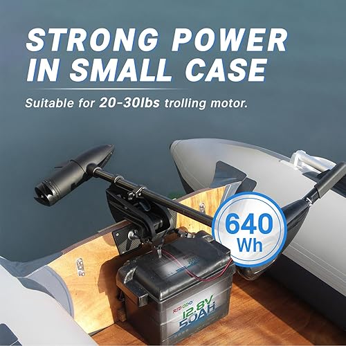 Miniatura 8 de Redodo Batería de litio de 12 V 50 Ah, batería portátil LiFePO4 de 50 Ah con BMS de 50 A, 640 Wh, hasta 15000 ciclos, ideal para motor de arrastre,