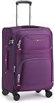 ROPLUS Softside Expandable Luggage with 4 Spinner Wheels, Durable Carry-On Luggage Suicase (Purple, 21-Inch)