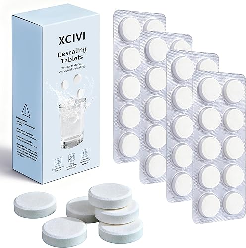 xcivi 40 tabletas descalcificadoras compatibles con Momcozy Baby, Grownsy Brezza - Lavadora de botellas, descalcificador para eliminación de leche y