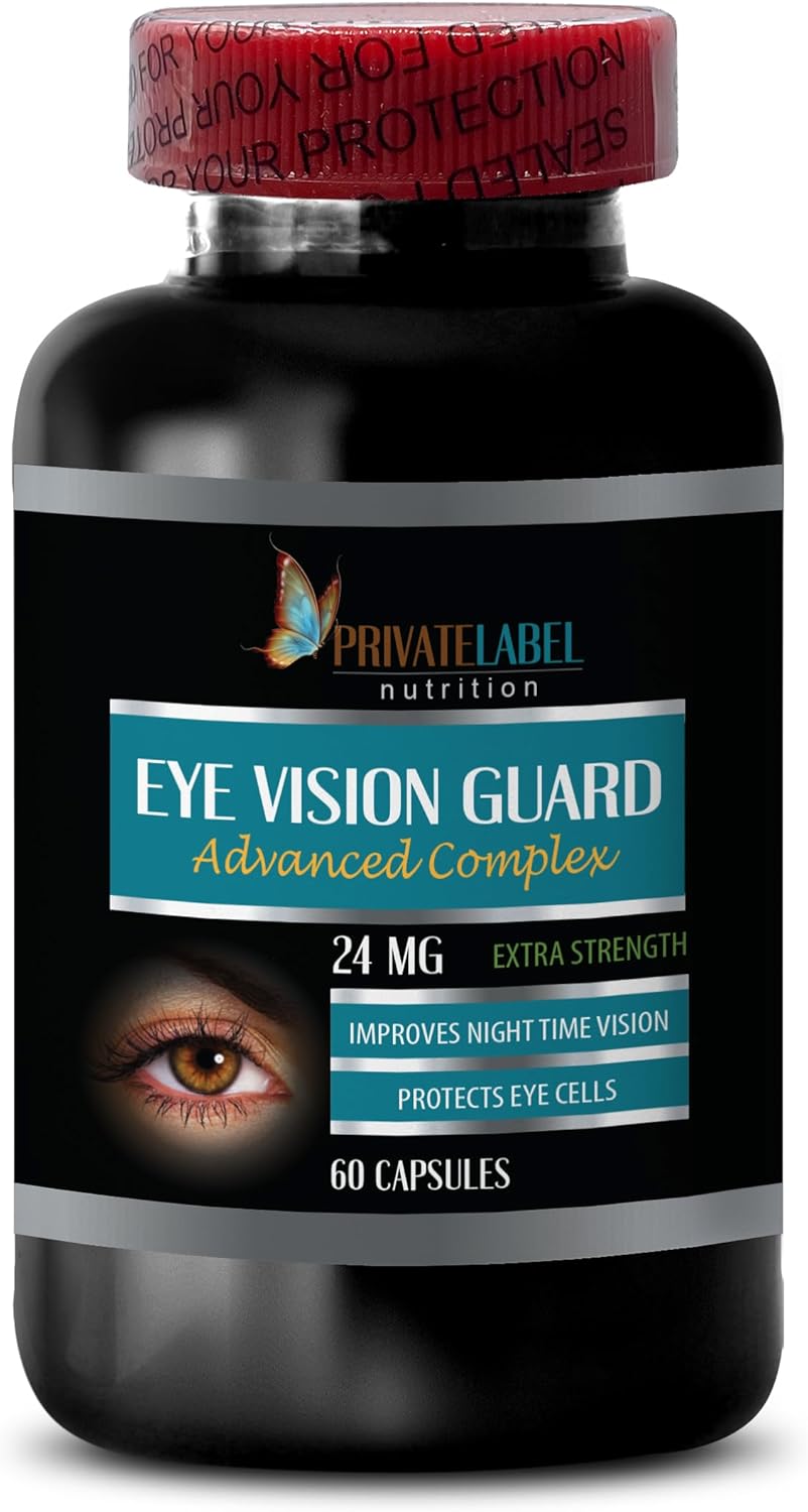 Eye Supplements Lutein - Eye Vision Guard 24 MG - Advanced Eye Complex - Lutein for Eyes, Vision Support Complex, Vitamin A, Grape Seed Extract, Vision Pills for Eyes Over 50, 2 Bottles 120 Capsules