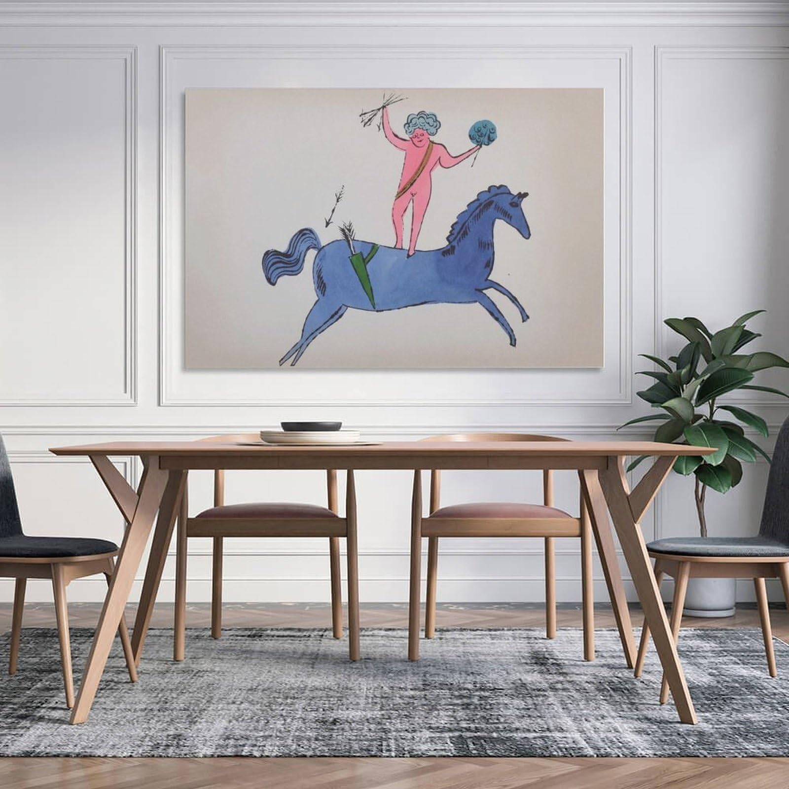 【額縁付き】 アンディウォーホル A2 ポスター 馬 Amazon.co.jp: ケルブと馬 アンディ・ウォーホル 絵画 ポスター 部屋