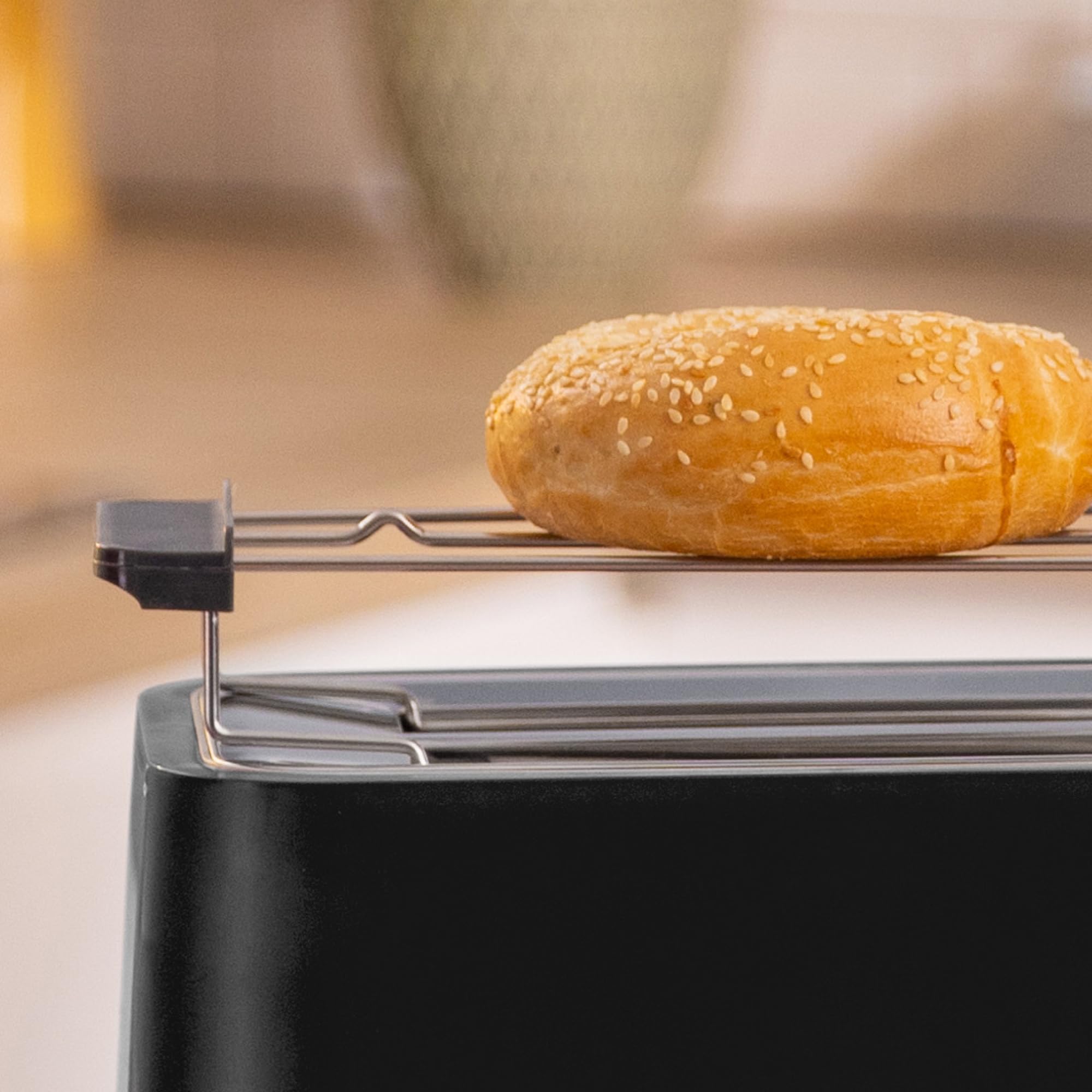 Bosch - Tostadora compacta con rejilla recalentadora plegable extraíble, con función de descongelación, apagado automático, función lift, centrado del pan, ideal para 2, TAT3M123