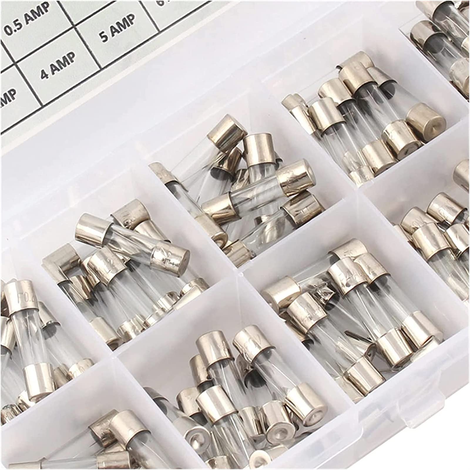 Fusible du tube de verre de la voiture kit assorti 0.5-30A pour aspirateur auto