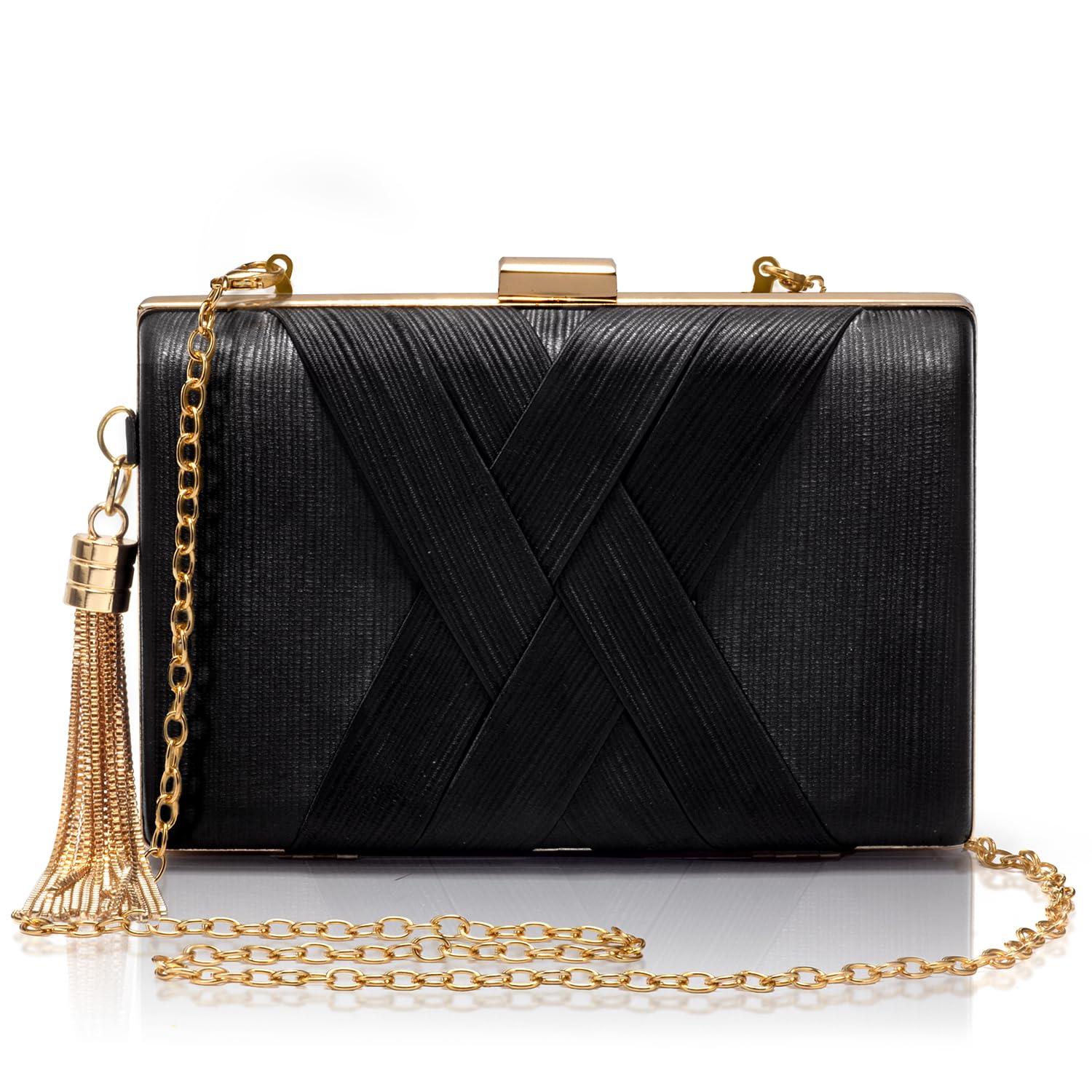 CARIEDO Women's Evening Handbag Clutch Bridal Purse for Wedding Prom Night Out Party