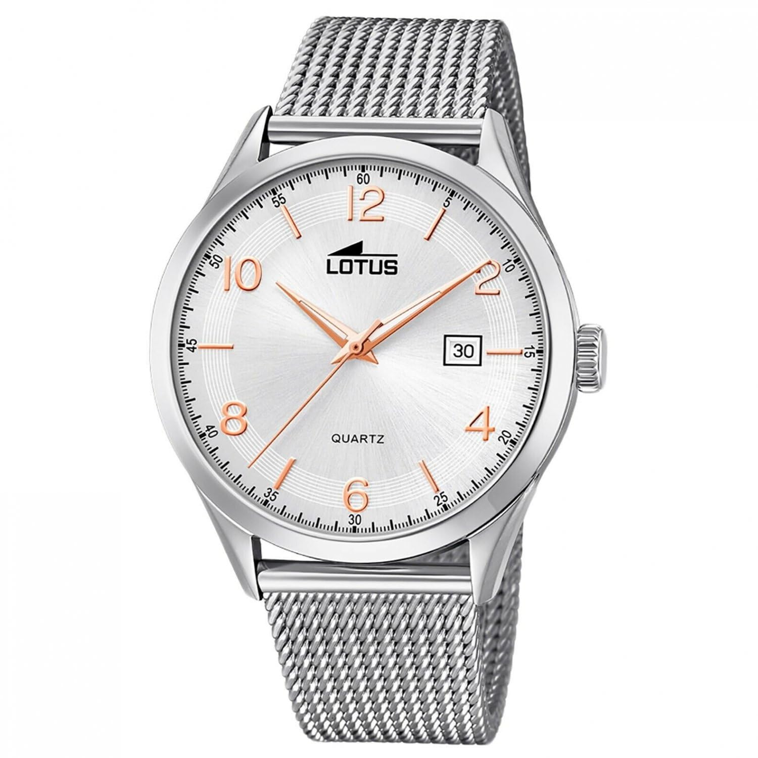 LOTUS Montre pour Homme 18631/1 Minimalist Boîtier en Acier Inoxydable Gris Bracelet en Acier Inoxydable Gris