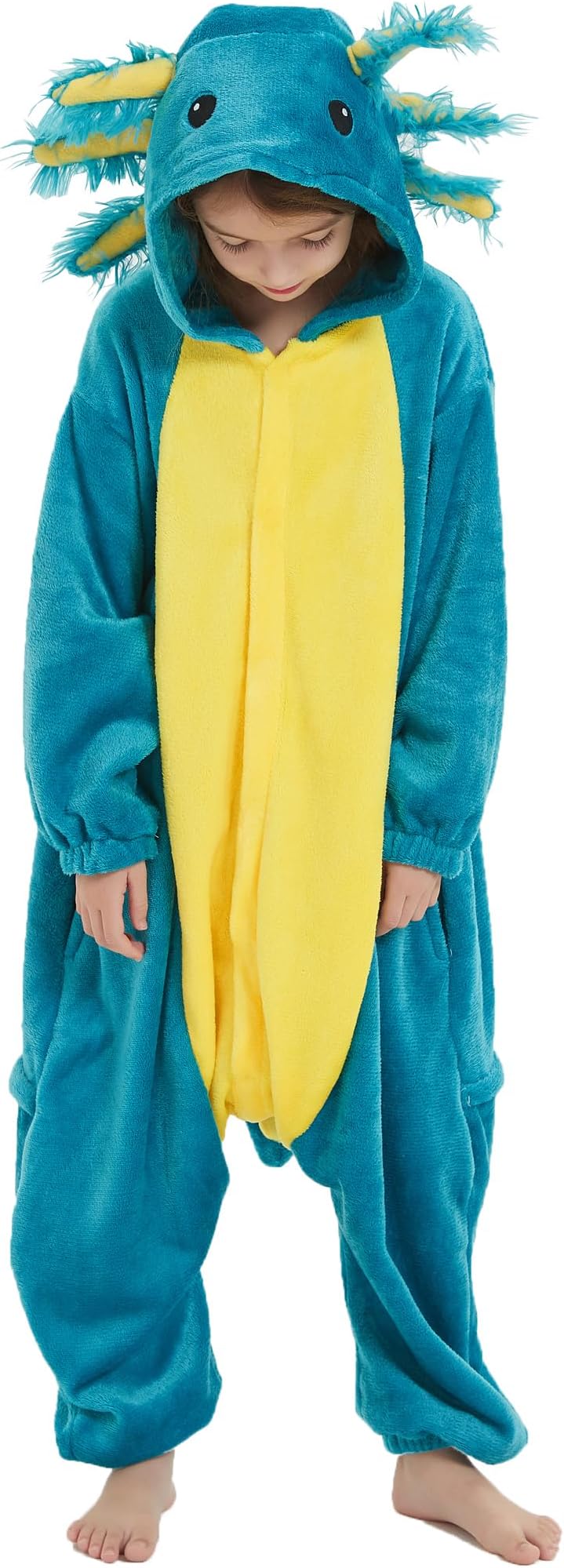 Onesie for Kids, Animal Pajamas Halloween Cosplay Costume for Girls Boys