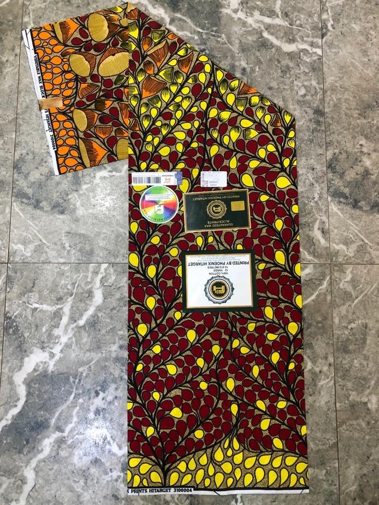 100% Cotton African Print Fabric (3188313) 6 Yards