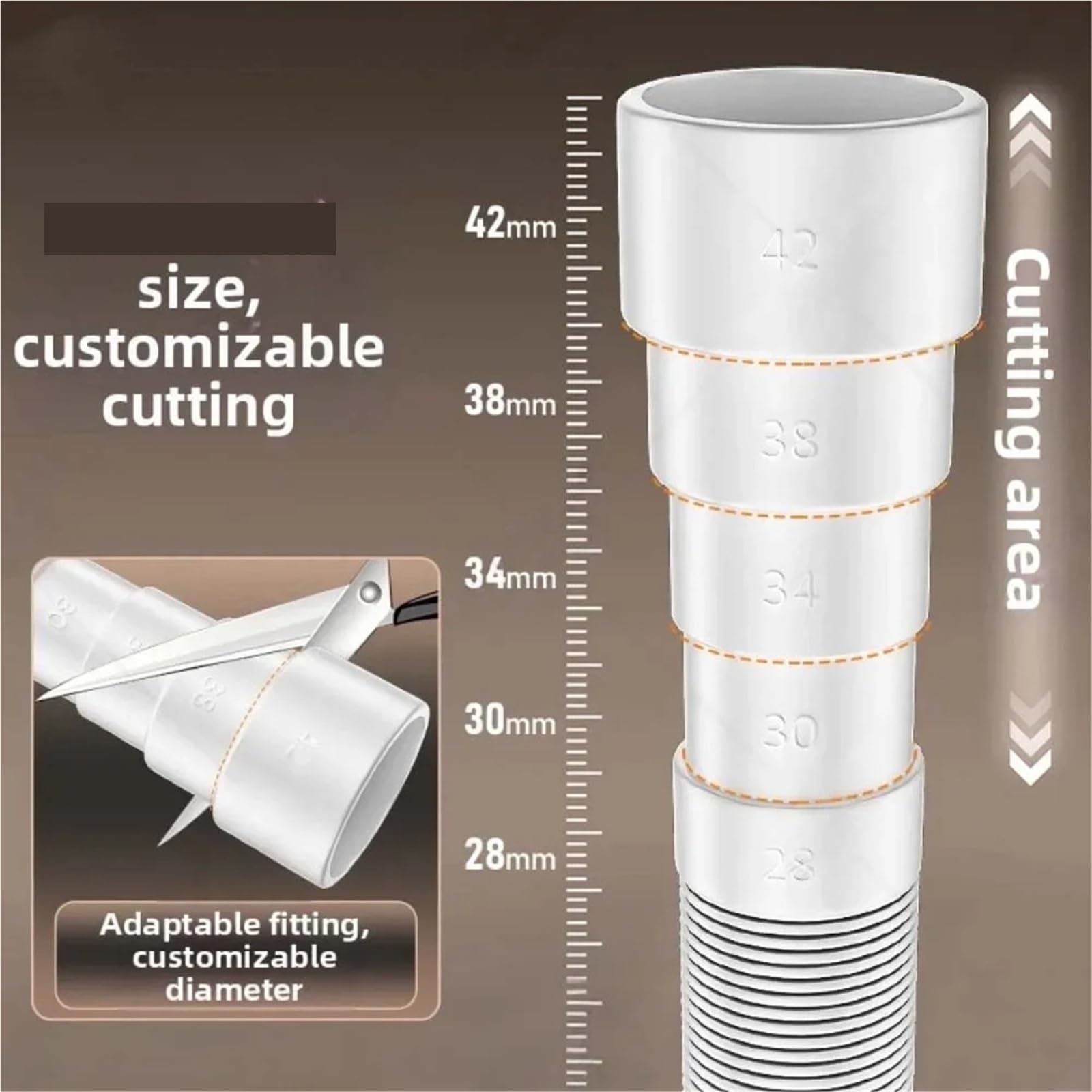 Tubo Di Drenaggio Della Lavatrice 4m-8m | Tubo Di Drenaggio Del Lavabo Automatico Fly(7m-1 set)