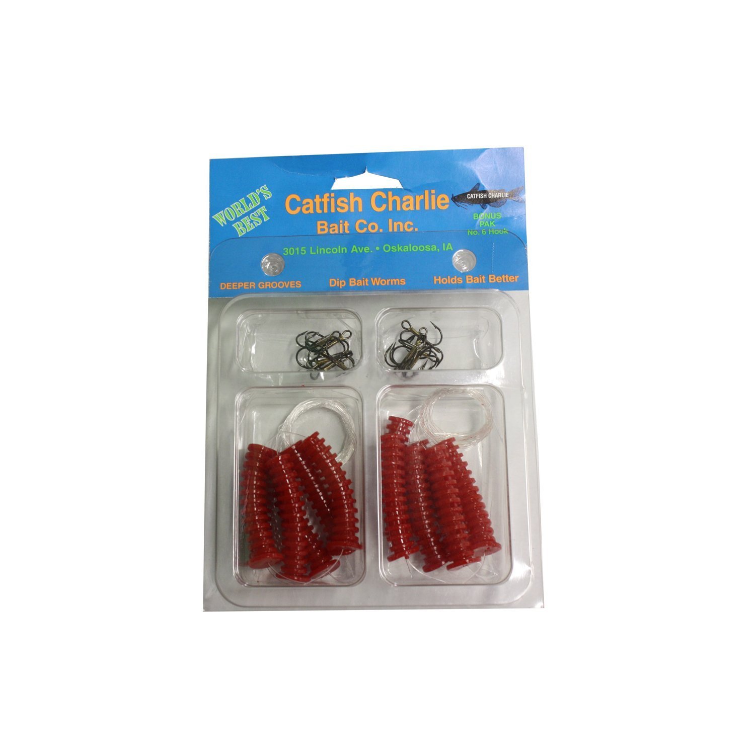 Buy Catfish Charlies DBH1201 Dip Bait WormsPack of 12, Red Online at Low Prices in India