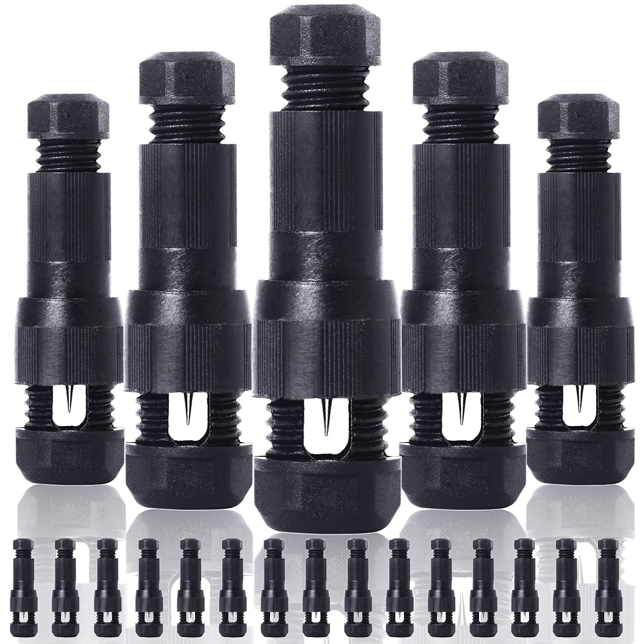 Low Voltage Landscape Lighting Connectors Waterproof,Wire Outdoor 12-14 Gauge Cable Connector for Landscape Path Lights Work with Malibu Paradise Moonrays (20Pack)