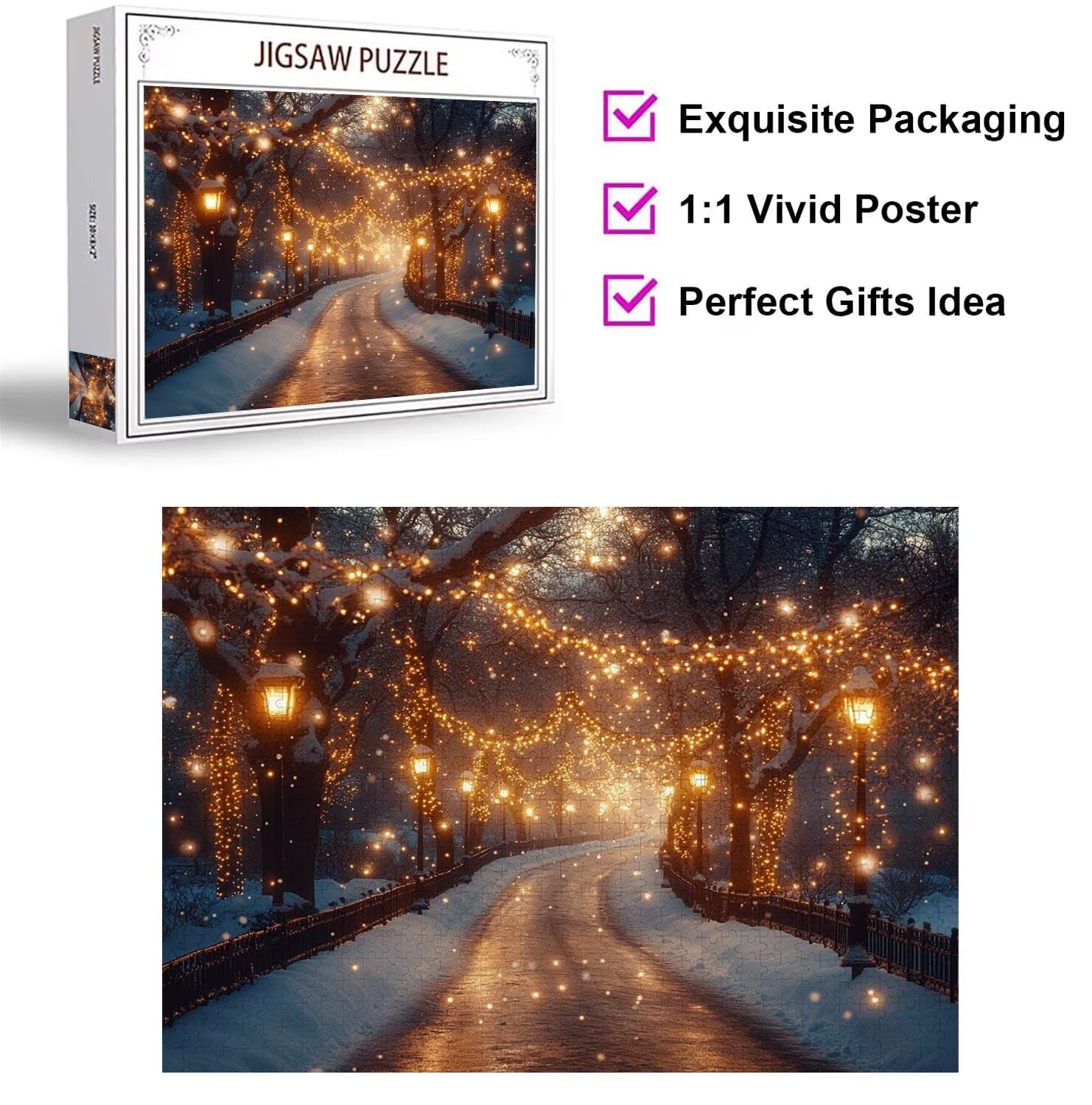 Puzzle 6000 Pezzi inverno Puzzle Classici per Gioco Familiare, n-109 | Impossibile Puzzles, Intrattenimento Creativo, Rilassamento e Intelligence, Regalo per Amore e Amico, Home Decor, Il sogno