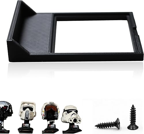 Miniatura 5 de TEYOUYI 2 piezas de soporte de pared para Lego Star Wars casco compatible con todos los cascos estándar Lego Muestra tus cascos Regalo para