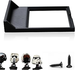 Wall Mount for Lego Star Wars Helmet Display Shelf for Lego Star Wars Helmet Compatible with All Standard Lego Helmets Black