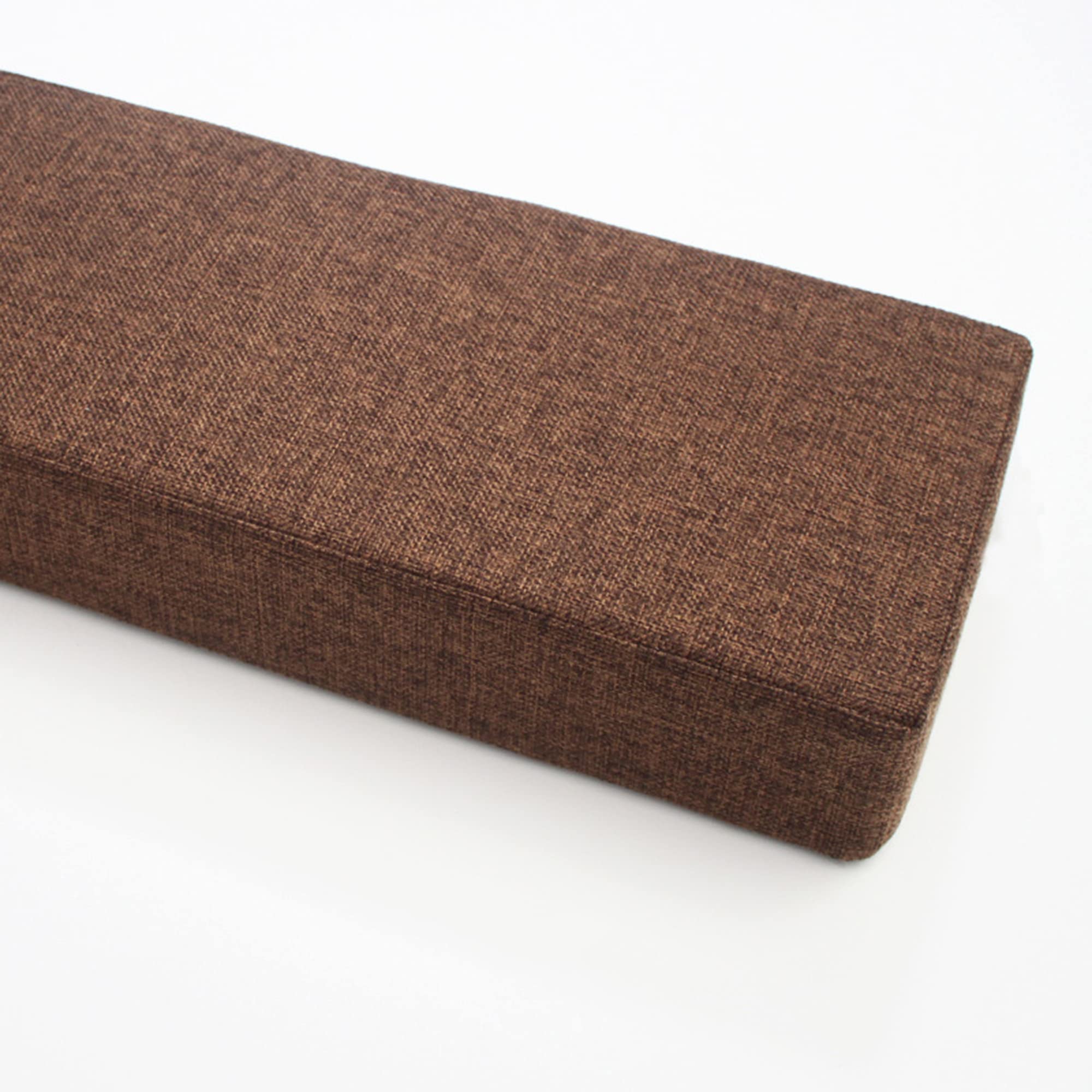 Headboard Pillow Cushion Custom Size Bed Mattress Gap Filler, Mattress Connector Close The Gap for Hotel, Detachable Armrest Cushion for Single/Double/King Bed,220 * 10 * 15cm,Brown