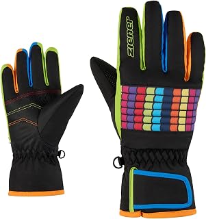 Ziener Kinder LAMIL-Z Ski-Handschuhe/Wintersport | wasserdicht, PFC frei, Black, 3,5