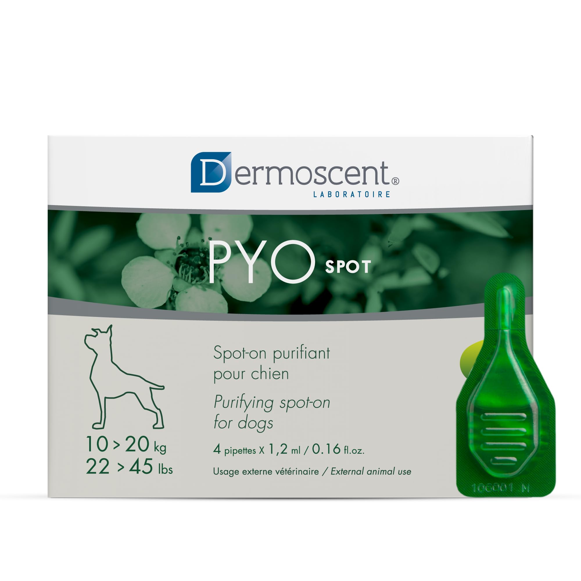 Dermoscent 920-7223 Pyospot 10Kg-20Kg para Perros 4Pip