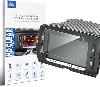 Tempered Glass Screen Protector designed for Harley-Davidson BOOM! Box 6.5GT Motorcycle GPS Instrument Screen 2014+ 9H Anti Scratch/Fingerprint HD Clear