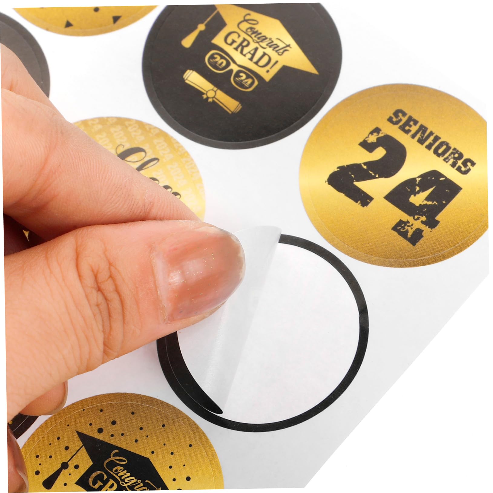 NUOBESTY 4 Set Di Adesivi Rotondi Unici Per La Laurea Etichette Autoadesive Di Tenuta Piccoli Adesivi Per Borse Libri Carta E Scatole Per Decorazioni Di Laurea 30 Pezzi * 4