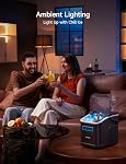 Hicozy Clear View Ice Maker Countertop, Self-Cleaning Ice Machine with Ambient Lights, Ice in 6Mins, 26 lbs/Day, 2 Sizes of Bullet Ice for Apartment/Kitchen/Office/Home Bar, Gifts(Black)