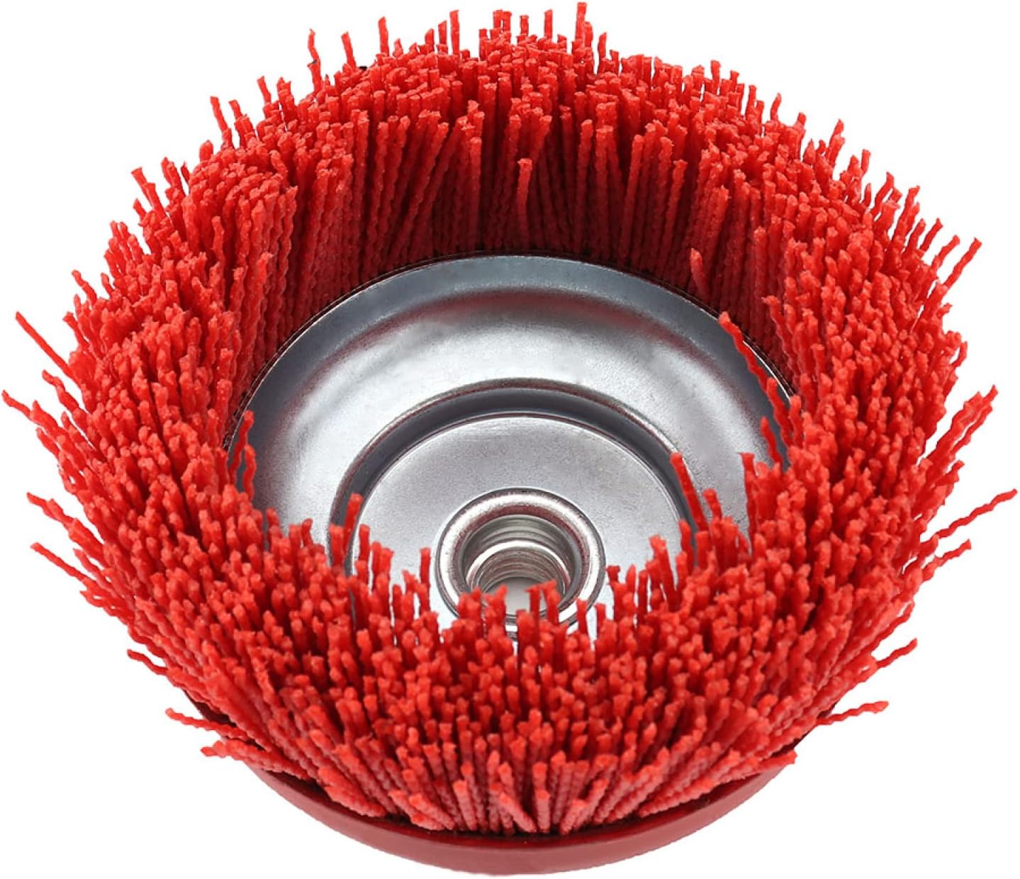 1PC Cup Nylon Abrasive Brush Wheel 6 Inch Pile Wheels For Angle Grinder Rotary Tools Grit80