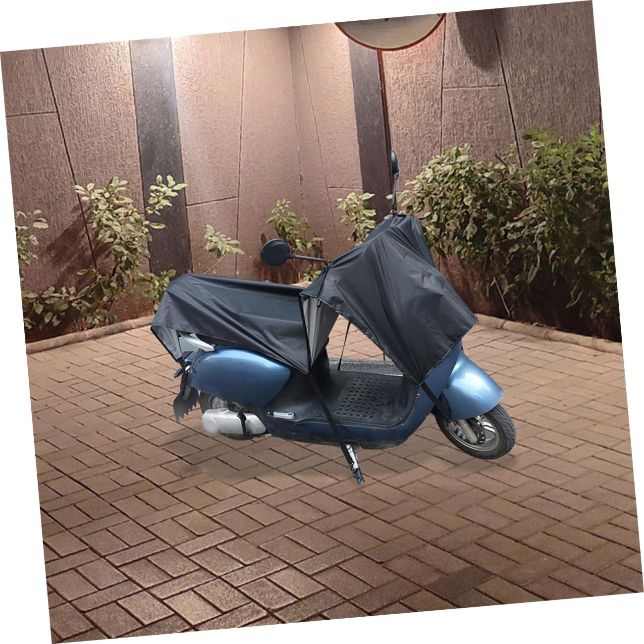 Copertura Antipioggia per Bicicletta Elettrica e Scooter, Tessuto Oxford Nero, Portatile e Resistente, Protezione Completa per Uso Esterno