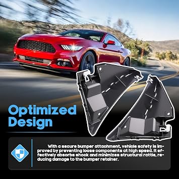 1 Pair Bumper Cover Side Support Driver & Passenger Side Fit For Ford Mustang 2010-2014 Bumper Retainer Support Bracket Replaces FO1026109 FO1027109 615343319315 AR3Z17C861B 615343319377 AR3Z17C861A