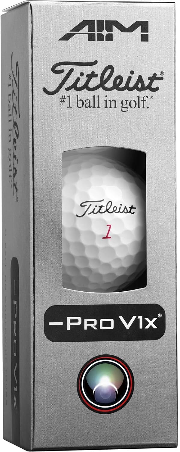 Titleist Pro V1x Left Dash Enhanced Alignment AlignXL Golf Balls - 2026 Model