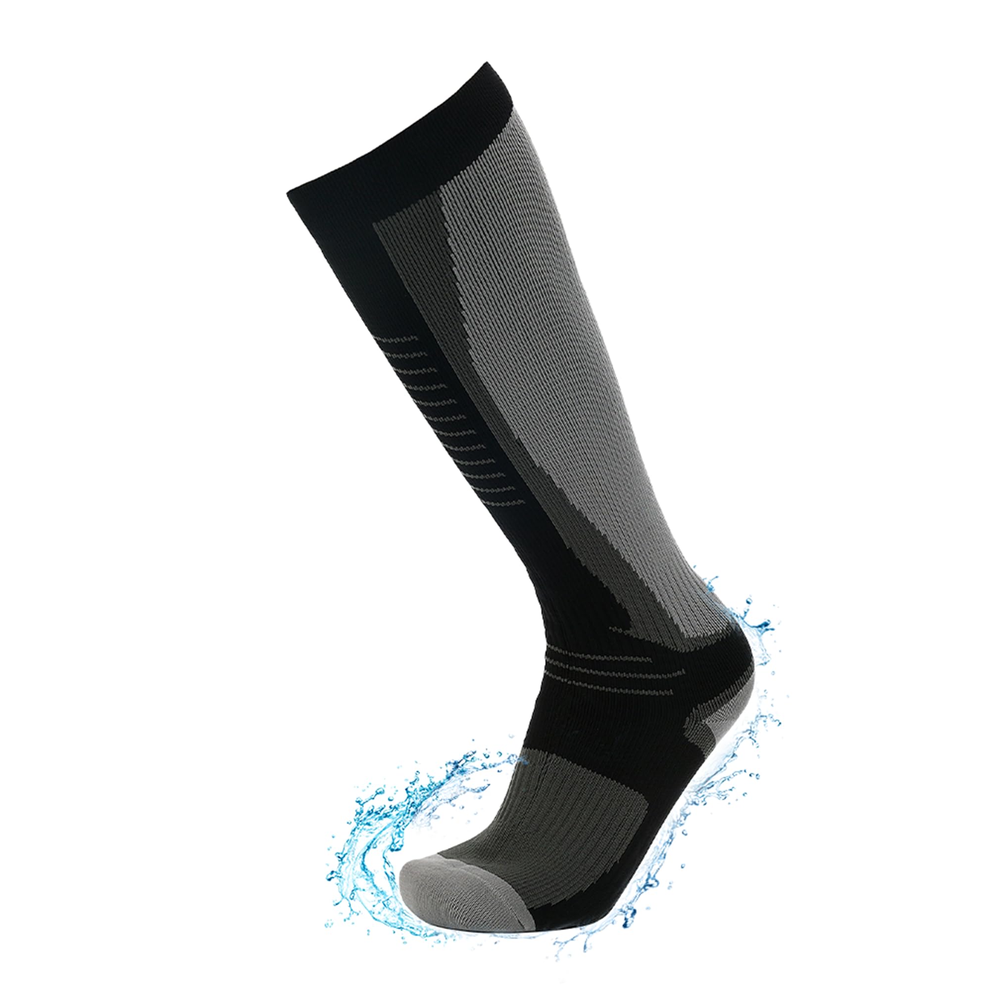 RANDY SUN Chaussettes en Hautes Imperméables pour Femmes Hommes Etanche Respirant Résistant au Froid,Sports de Plein air Nautiques vélo Randonnée Aviron Moto Chasse pêche ski,1 Paire XS