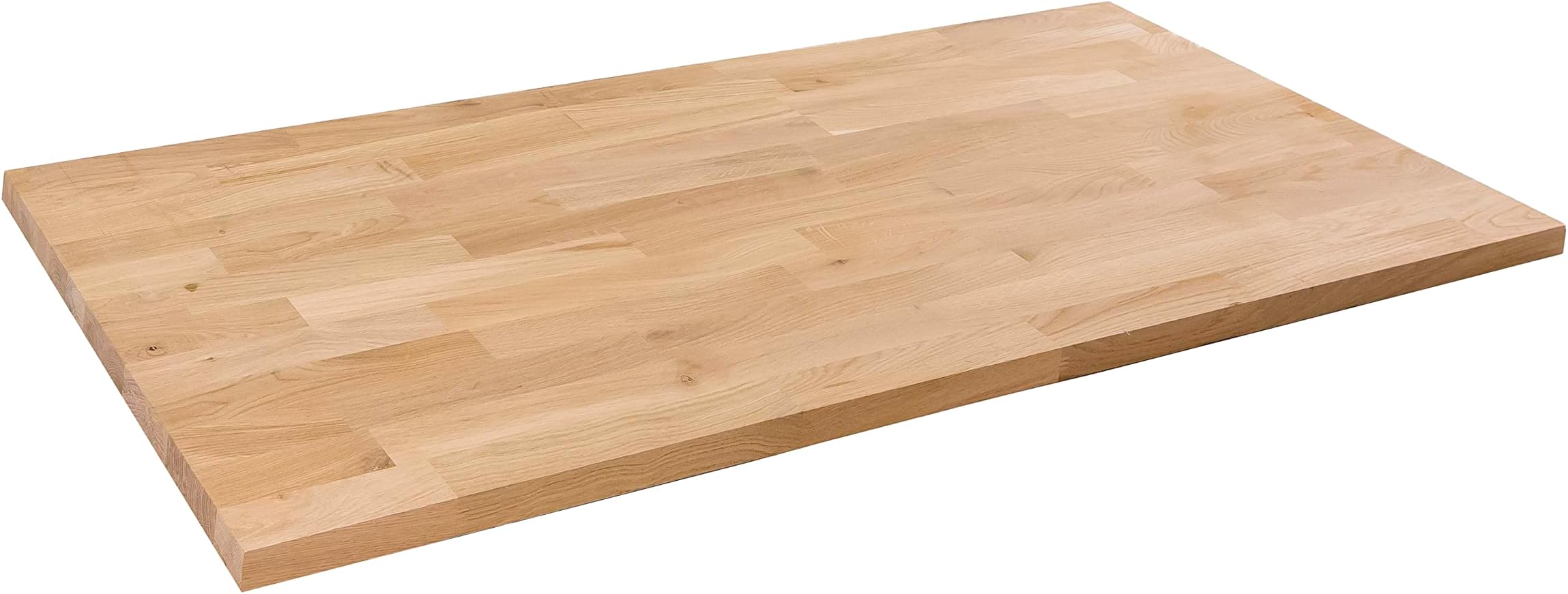 domli Solid Wood Oak Office Desk Top | 1500mm x 800mm x 27mm | Premium European Wooden Rectangular Tabletop | Timber Worksurface Large Tabletop Worktop Desktop Countertop