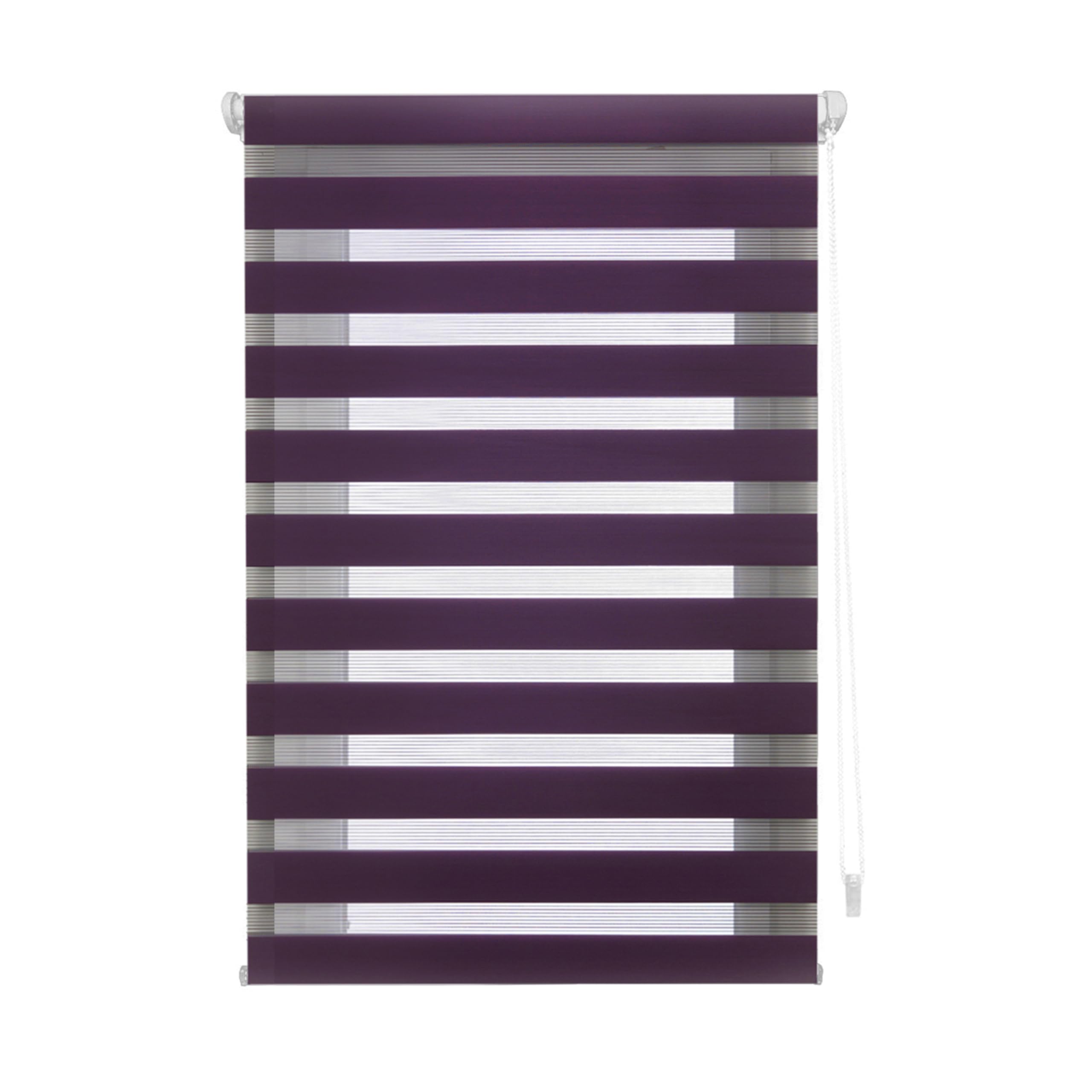 Blindecor - Indus doppelrollo klemmfix ohne bohren - duo rollo klemmfix Violett - 130 x 180 cm (Breite x Länge) Stoffgröße 127 x 175 cm – Bild 2