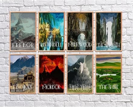 Postifull Y z klerin Efendisi Poster Seti - 8 Adet 21 * 30Cm Poster - Kal n Ka t;21 X 30