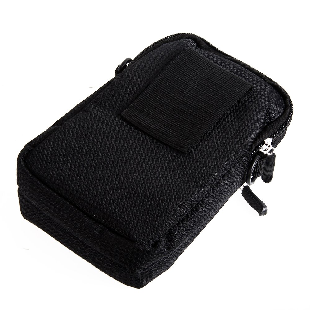 Custodia A Tasca K-S-Trade Per Ulefone Armor X5 - Marsupio Da Spalla Con Scomparti Per Power Bank E Accessori - Colore Nero/Grigio - 2