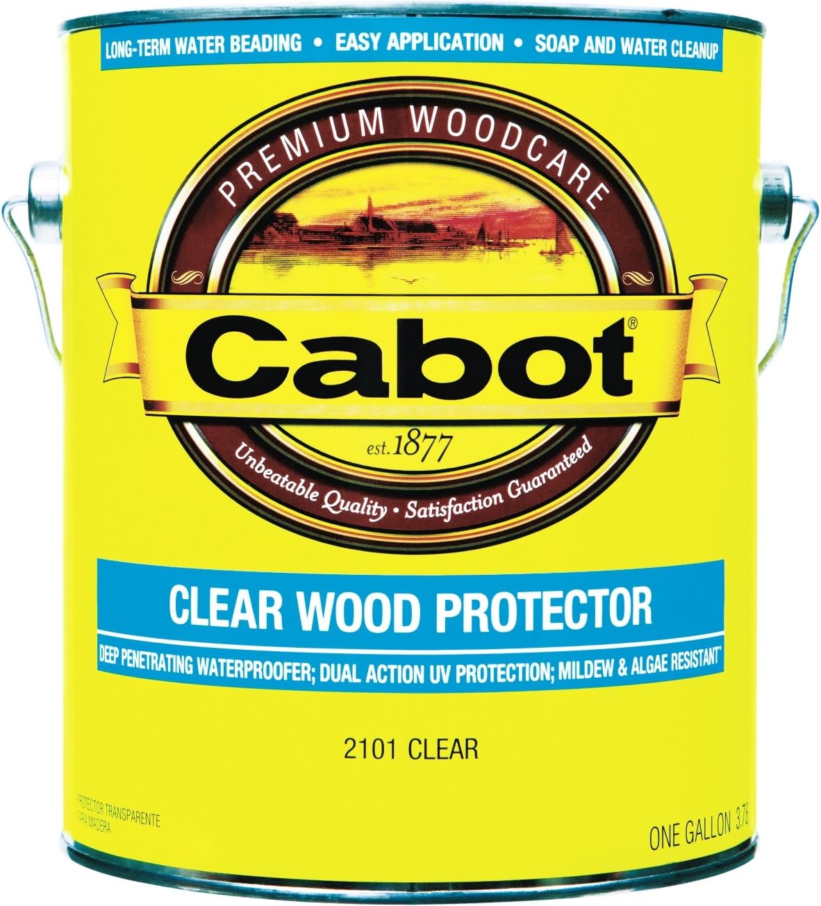 Cabot Transparent Clear Water-Based Penetrating Waterborne Wood Protector 1 gal.