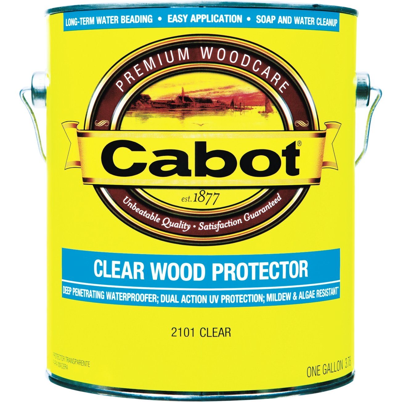 Cabot Transparent Clear Water-Based Penetrating Waterborne Wood Protector 1 gal.